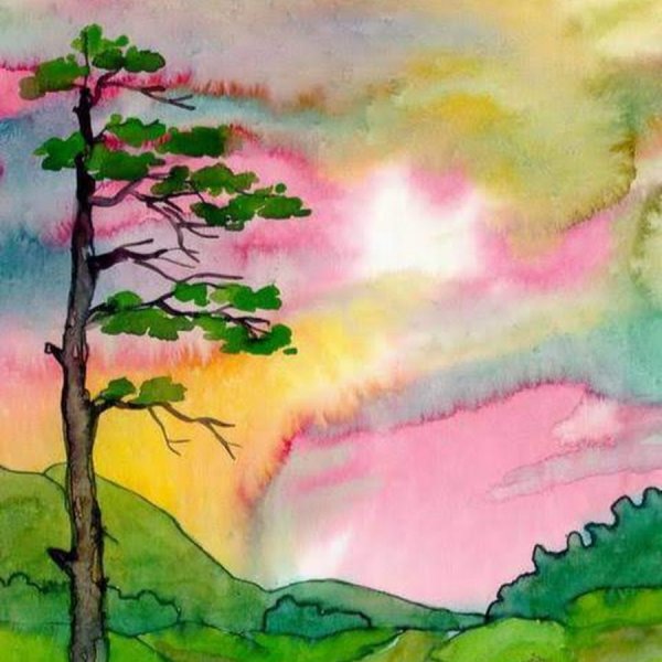 Простые пейзажи для рисования