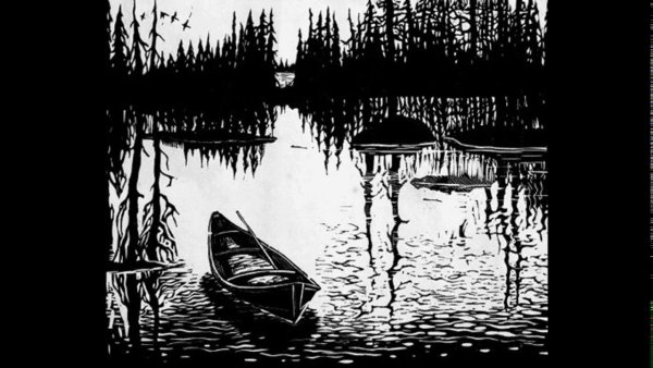 Борис Молчанов линогравюра