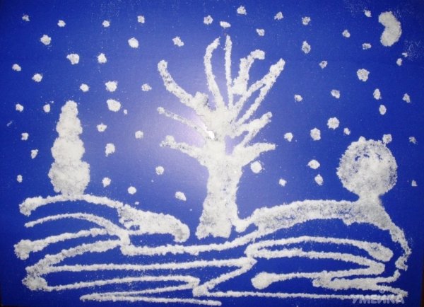 Нетрадиционные техники рисования солью