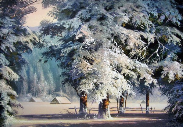 Юшкевич художник зима