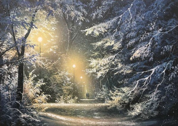 Зимний пейзаж Виктор Юшкевич