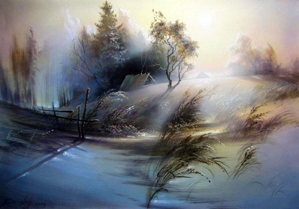 Белорусский художник-пейзажист Юшкевич Виктор Николаевич