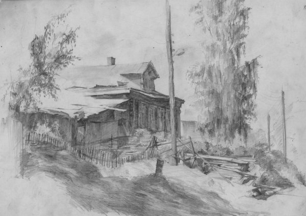 Пленэрные зарисовки деревьев