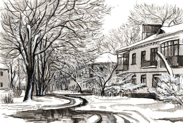 Графический пейзаж города