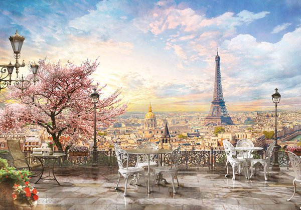 Картина на холсте Париж коллаж 50х70