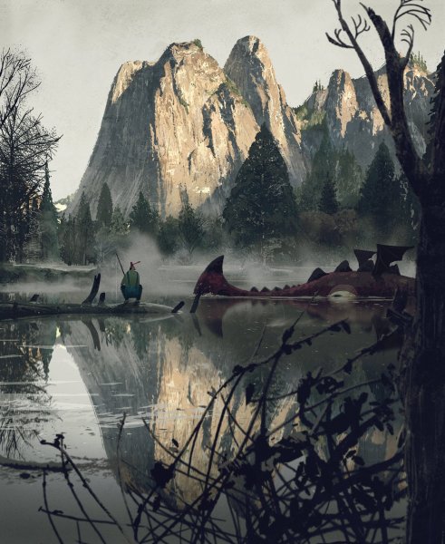 Пейзаж компьютерная Графика