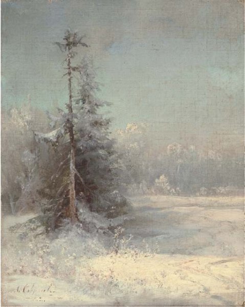 Алексей Кондратьевич Саврасов "зима" (1871).