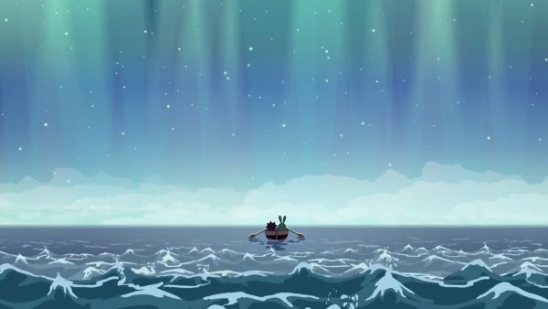 Край земли Крош и Ежик