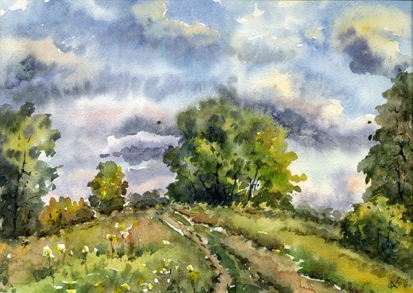 Пленэр Этюд пейзаж