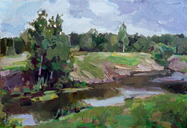 Таранов Вячеслав «деревенский пейзаж»