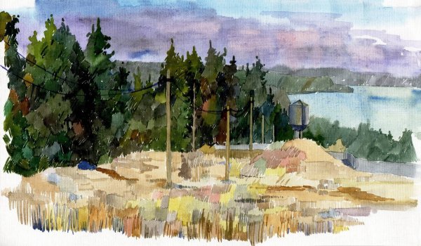 Пленэр Этюд панорамный