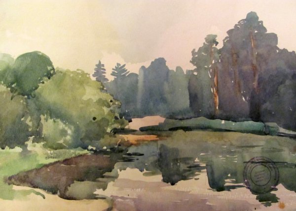 Этюд пейзажа на состояние природы