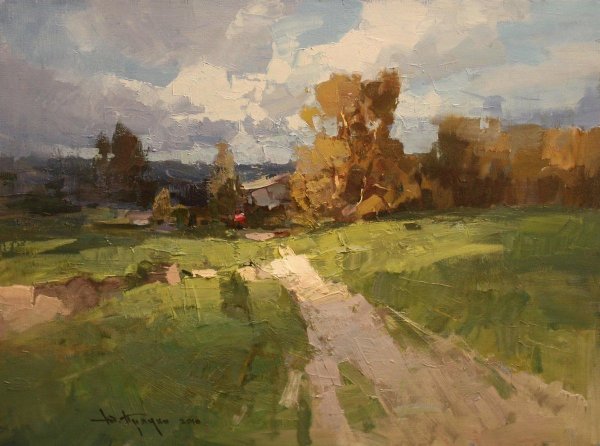 Академическая живопись пейзаж пленэр масло