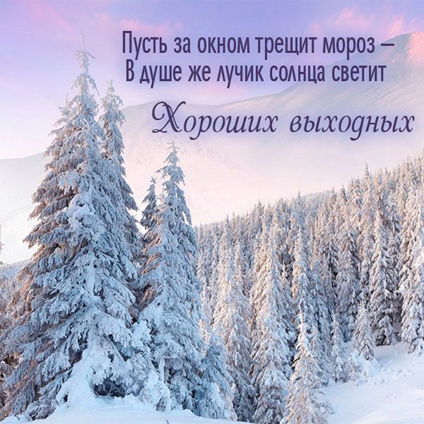 Теплые зимние пожелания доброго утра и дня