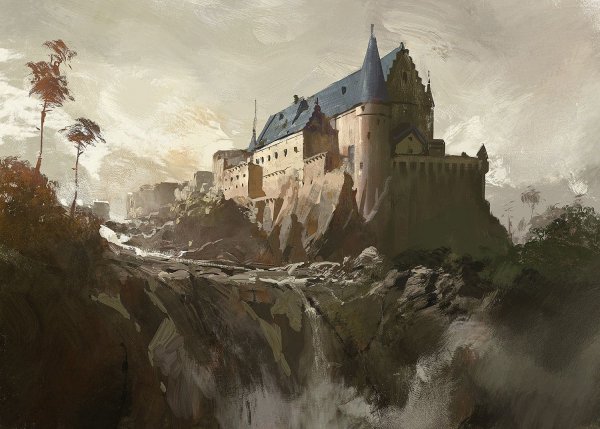 Средневековая деревня фэнтези