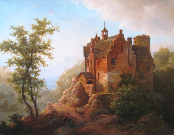 Карл Фридрих Лессинг Рыцарский замок на скале