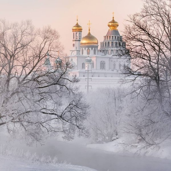 Доброе утро зимняя Москва