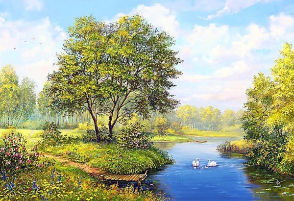 Река Истра на берегах