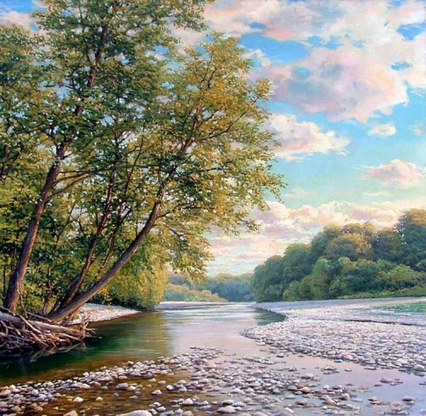 Картины пейзажи художник Долгополов Виктор