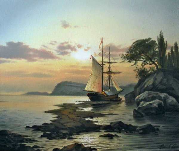 Куликов Владимир картины море парусники