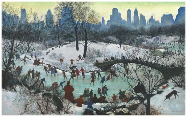 Брейгель младший зимний пейзаж