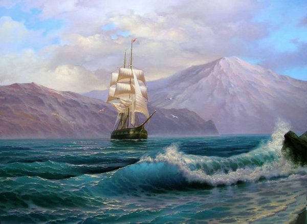 Польский художник маринист Марек Ружик