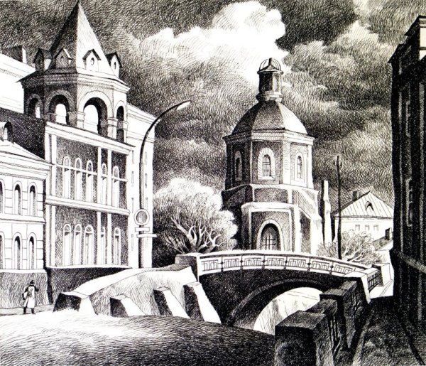 Графика каменный мост Воронеж