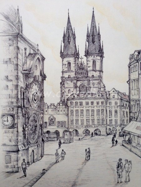 Город карандашом