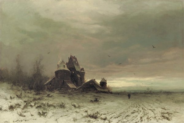 Каспар Давид Фридрих зимний пейзаж