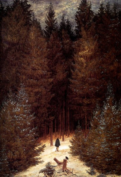 Каспар Давид Фридрих Кирасир в лесу