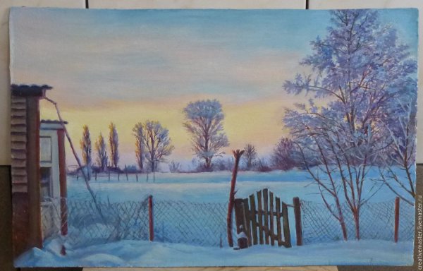 Зинаида Серебрякова зимний пейзаж