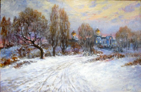 Зимний пейзаж Серебрякова