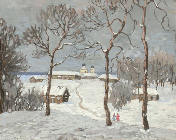 Константин Иванович Горбатов (1876 — 1945) зимние пейзажи