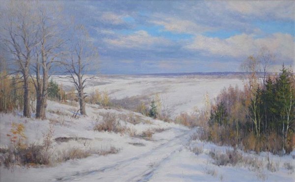 Зимний пейзаж из камней