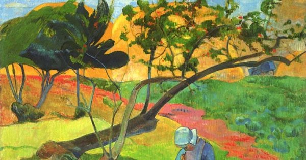 Загадочная белая птица Гогена