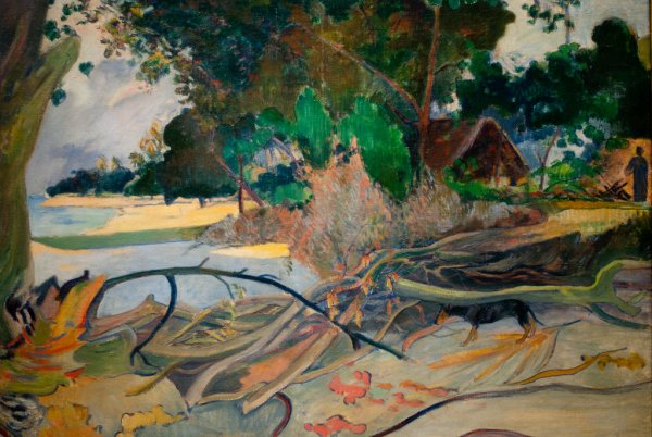 Поль Гоген картина таитянские пасторали