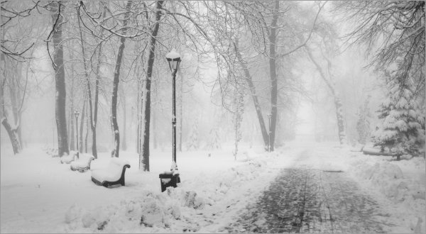 Зимний город