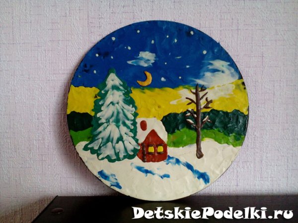 Зимняя аппликация