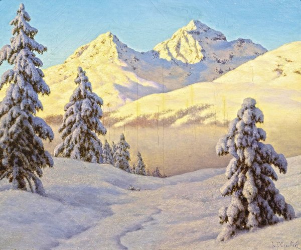 Шультце Иван Федорович зимний пейзаж