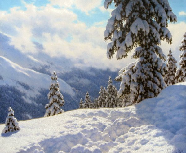 Шультце Иван Федорович зимний пейзаж