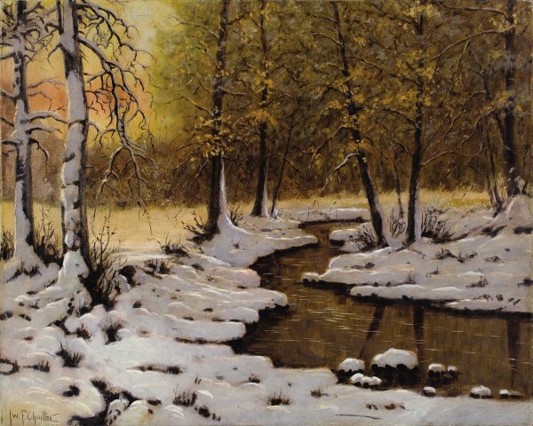 Константин Яковлевич Крыжицкий - пейзаж зима