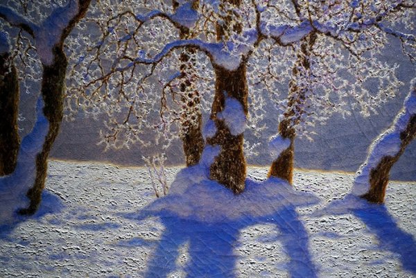 Шульце картина зимняя ночь