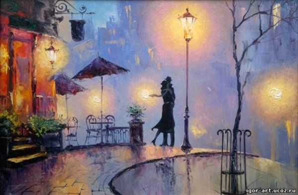 Фонари на картинах художников