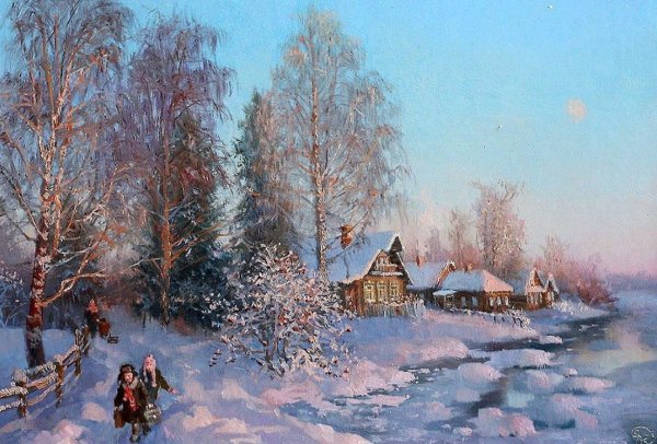 Художник Жданов Владимир Юрьевич зима