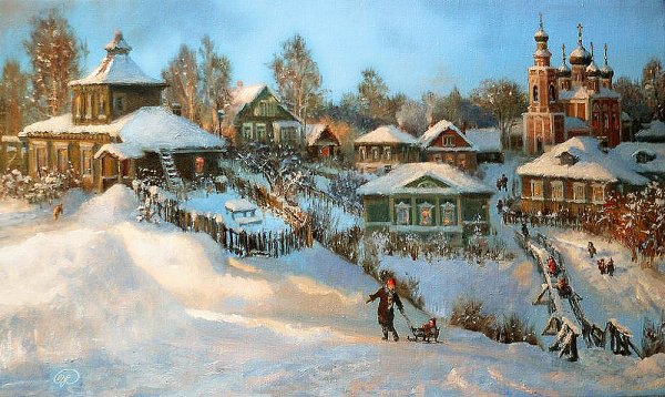 Владимир Жданов зимние картины