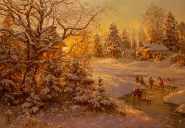 Художник Жданов Владимир Юрьевич зима