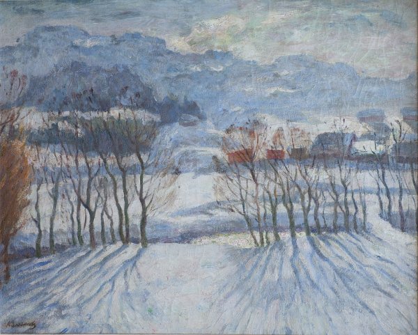 Арнольд Борисович Лаховский пейзажи русской деревни