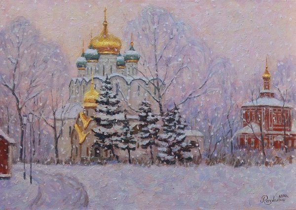 Художник Игорь Разживин зима