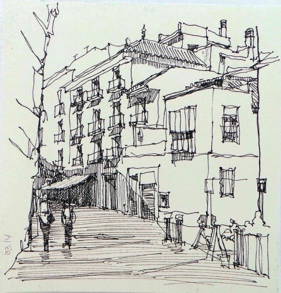 Наброски городского пейзажа