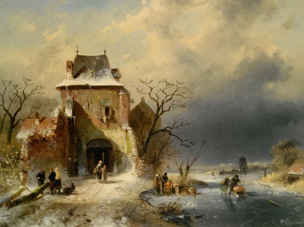 Пейзажист Шарль Лейкерт (Charles Henri Joseph Leickert, 1816-1907, Belgium)